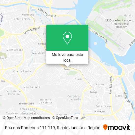 Rua dos Romeiros 111-119 mapa