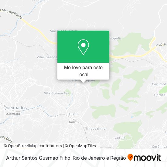 Arthur Santos Gusmao Filho mapa