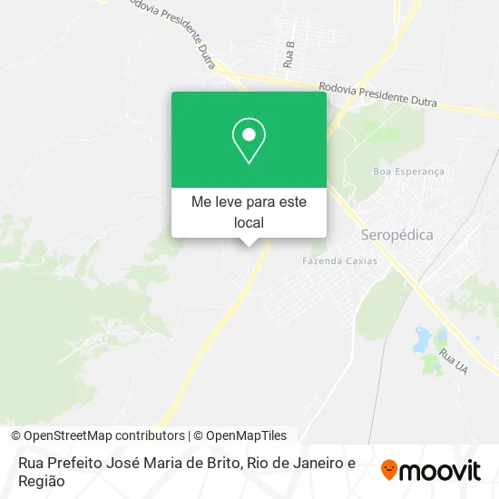 Rua Prefeito José Maria de Brito mapa