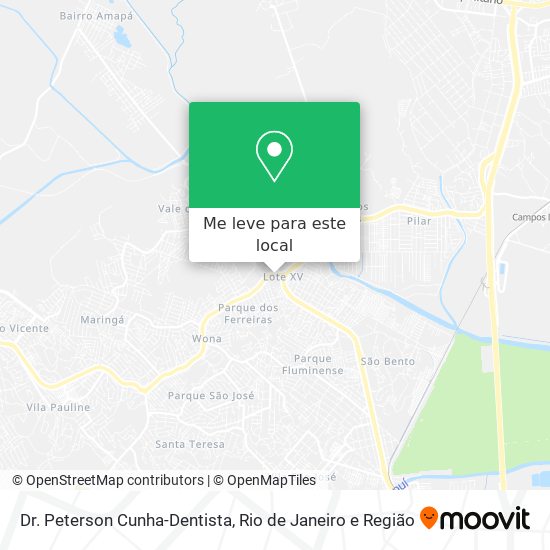 Dr. Peterson Cunha-Dentista mapa