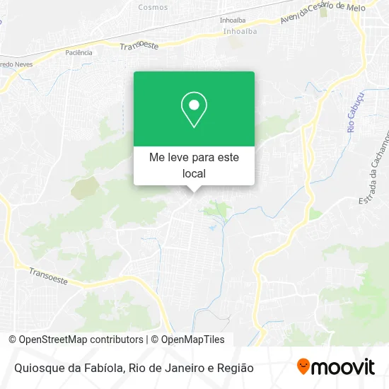 Quiosque da Fabíola mapa