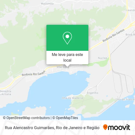Rua Alencastro Guimarães mapa