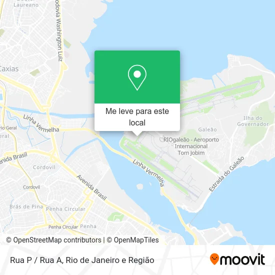 Rua P / Rua A mapa