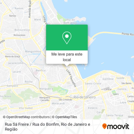 Rua Sá Freire / Rua do Bonfim mapa