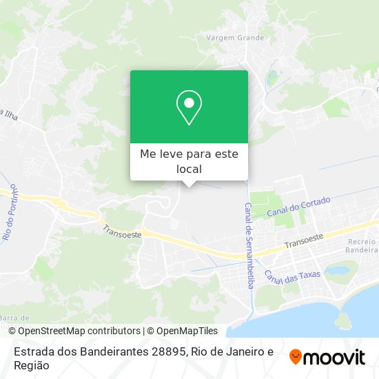 Estrada dos Bandeirantes 28895 mapa