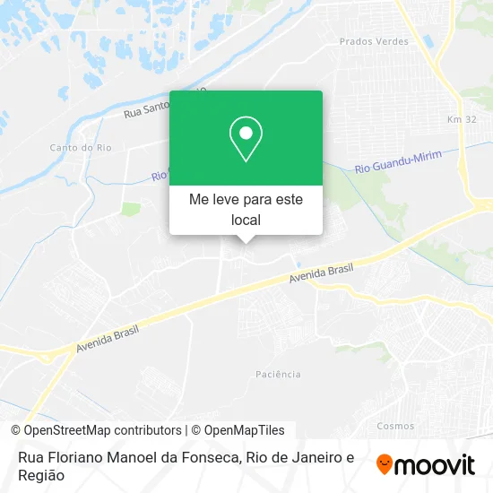 Rua Floriano Manoel da Fonseca mapa