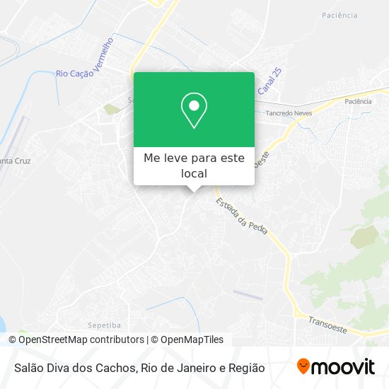Salão Diva dos Cachos mapa