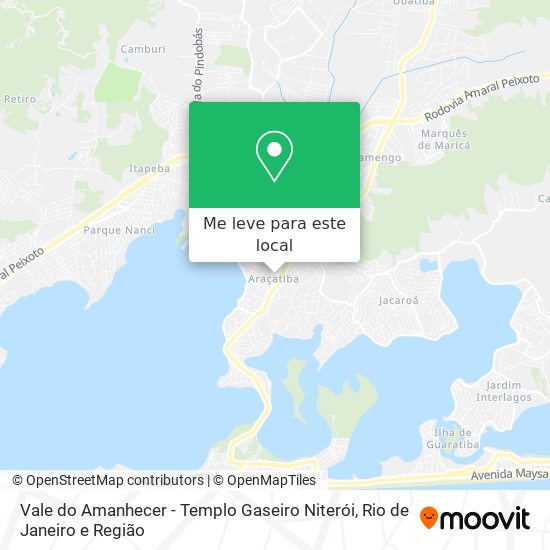 Vale do Amanhecer - Templo Gaseiro Niterói mapa