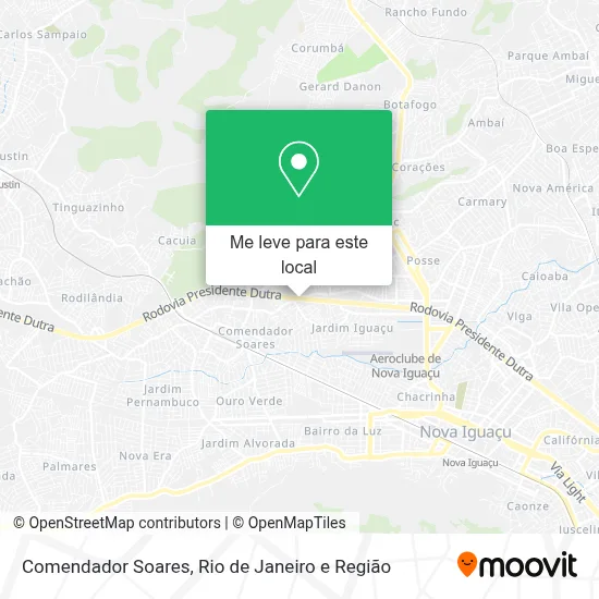 Comendador Soares mapa