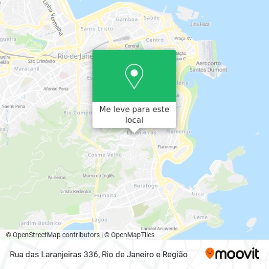 Rua das Laranjeiras 336 mapa