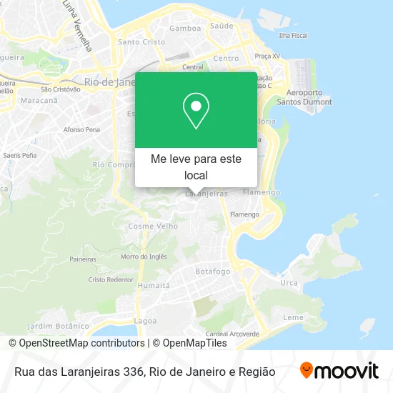 Rua das Laranjeiras 336 mapa