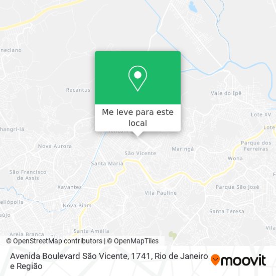 Avenida Boulevard São Vicente, 1741 mapa