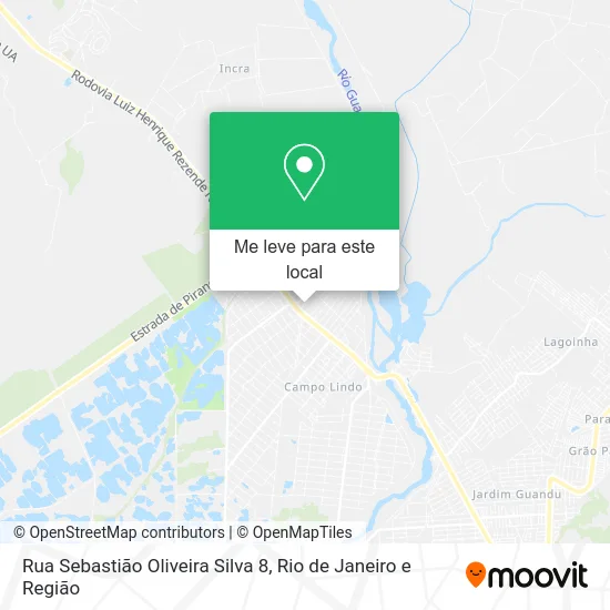 Rua Sebastião Oliveira Silva 8 mapa