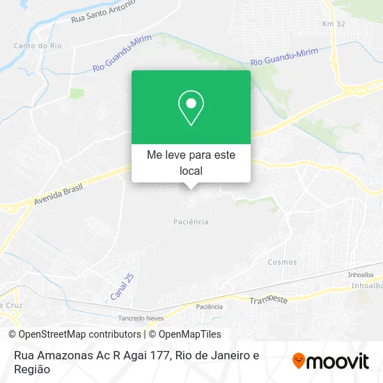 Rua Amazonas Ac R Agai 177 mapa