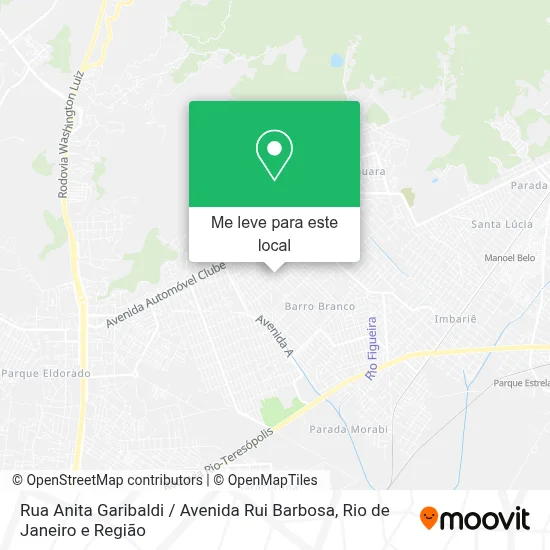 Rua Anita Garibaldi / Avenida Rui Barbosa mapa