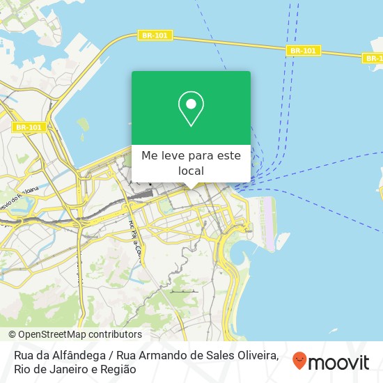 Rua da Alfândega / Rua Armando de Sales Oliveira mapa