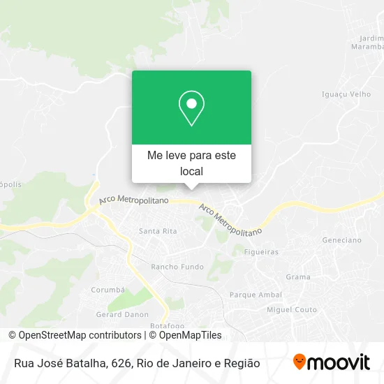 Rua José Batalha, 626 mapa