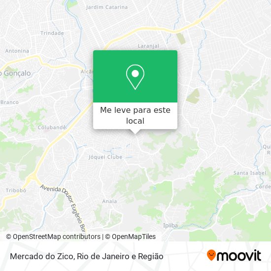 Mercado do Zico mapa