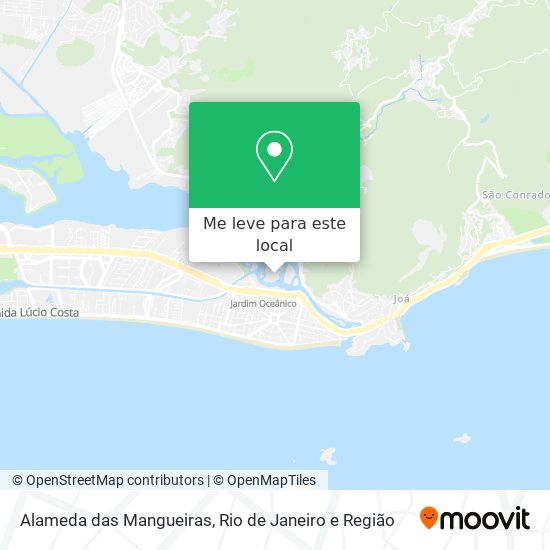 Alameda das Mangueiras mapa