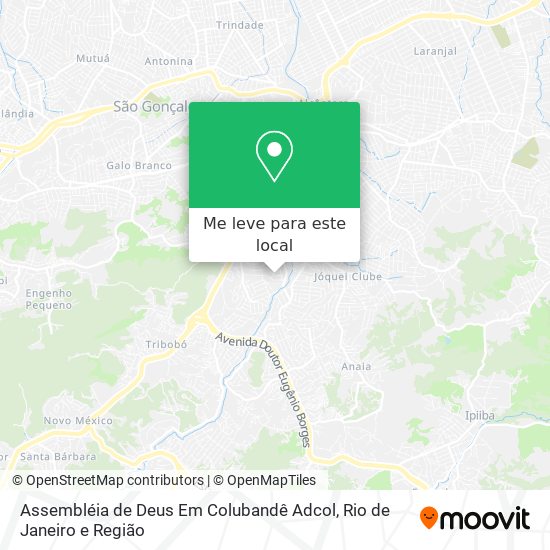 Assembléia de Deus Em Colubandê Adcol mapa