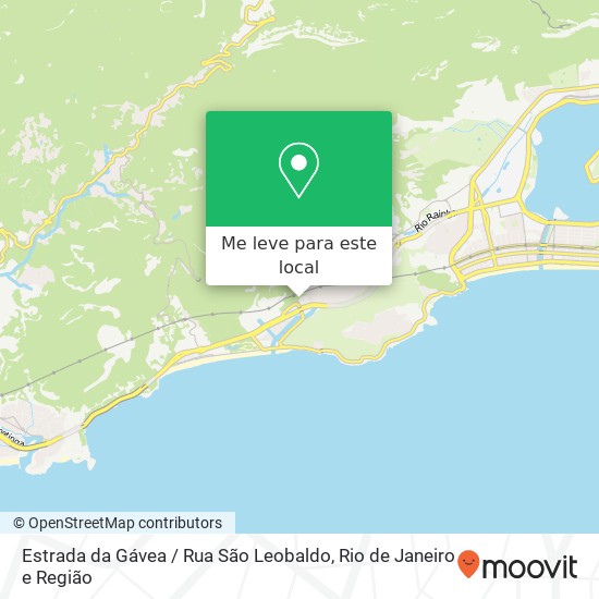 Estrada da Gávea / Rua São Leobaldo mapa