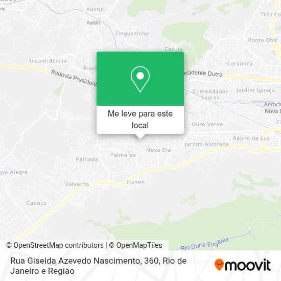 Rua Giselda Azevedo Nascimento, 360 mapa