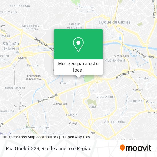 Rua Goeldi, 329 mapa