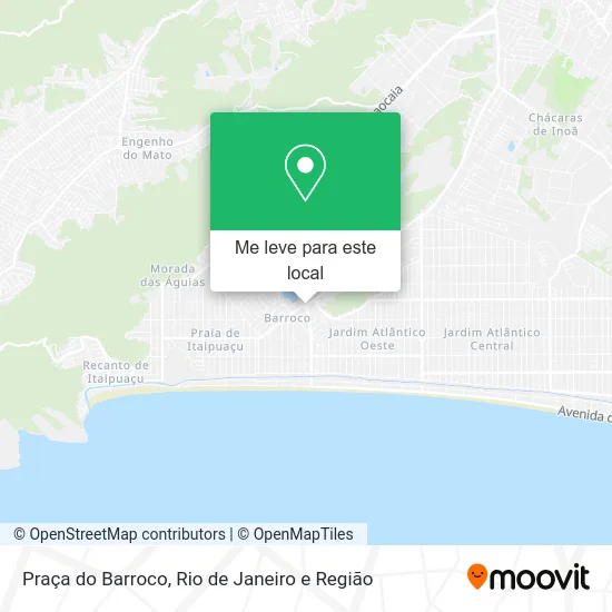 Praça do Barroco mapa