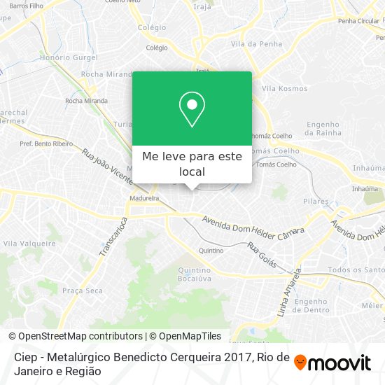 Ciep - Metalúrgico Benedicto Cerqueira 2017 mapa