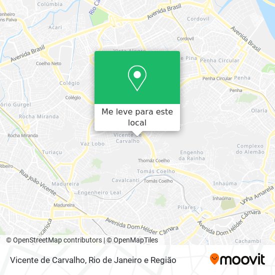 Vicente de Carvalho mapa