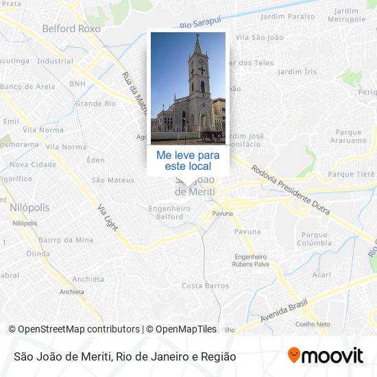 São João de Meriti mapa