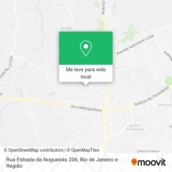 Rua Estrada da Nogueiras 206 mapa