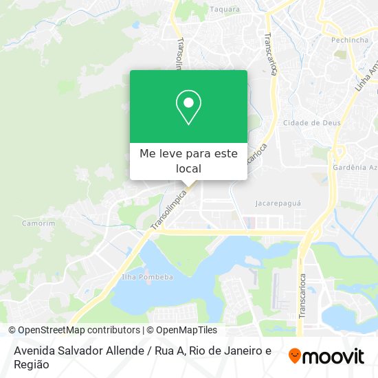 Avenida Salvador Allende / Rua A mapa
