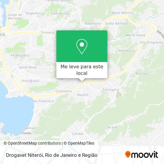 Drogavet Niterói mapa