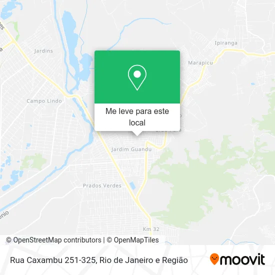 Rua Caxambu 251-325 mapa