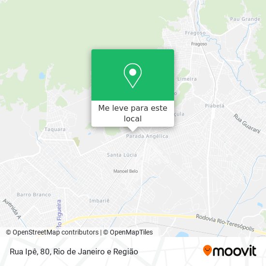 Rua Ipê, 80 mapa