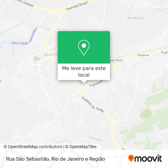 Rua São Sebastião mapa