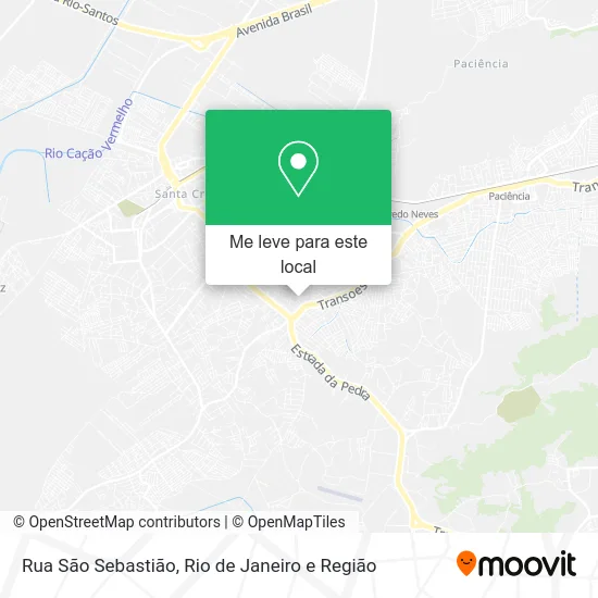 Rua São Sebastião mapa