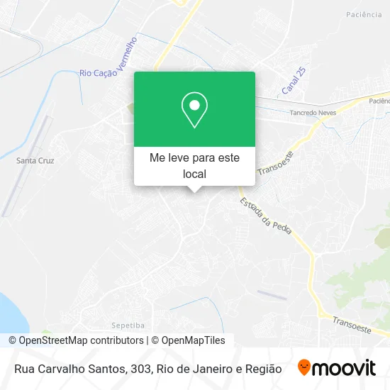 Rua Carvalho Santos, 303 mapa