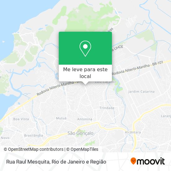 Rua Raul Mesquita mapa