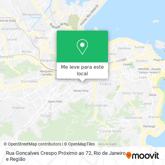 Rua Goncalves Crespo Próximo ao 72 mapa