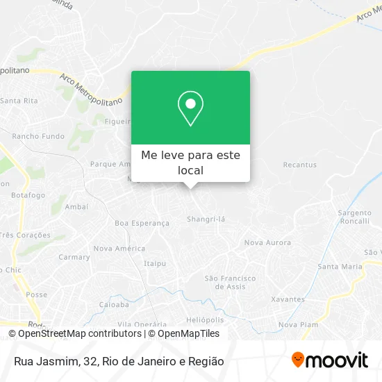Rua Jasmim, 32 mapa