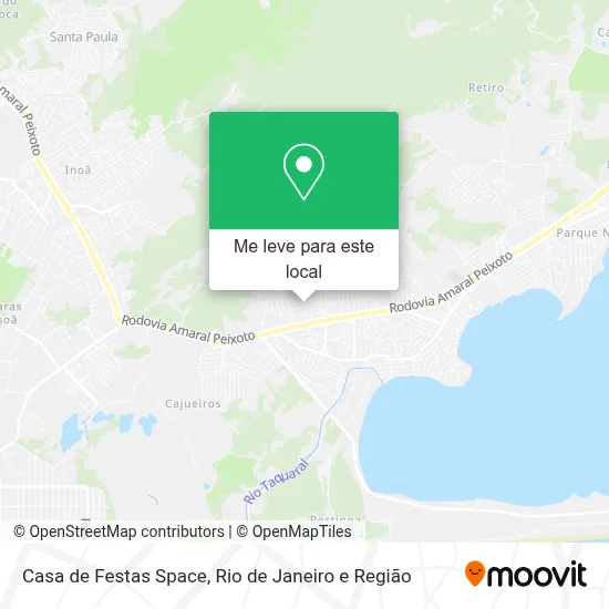 Casa de Festas Space mapa