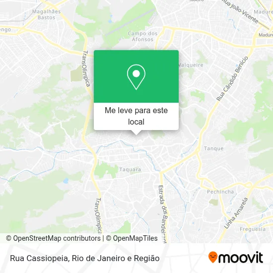 Rua Cassiopeia mapa
