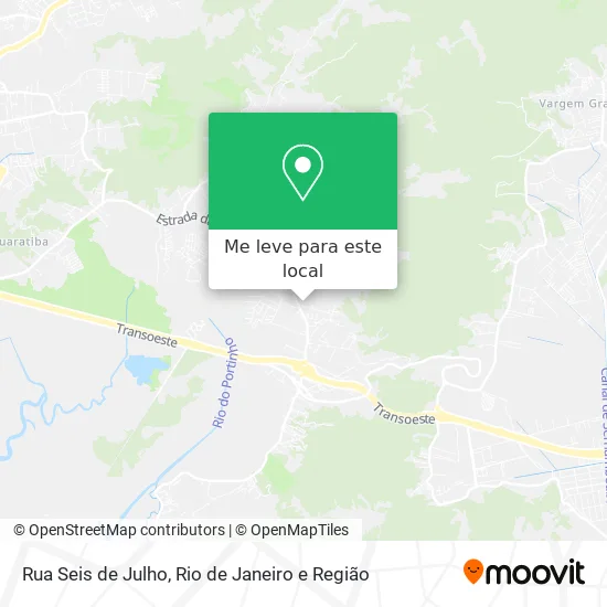 Rua Seis de Julho mapa