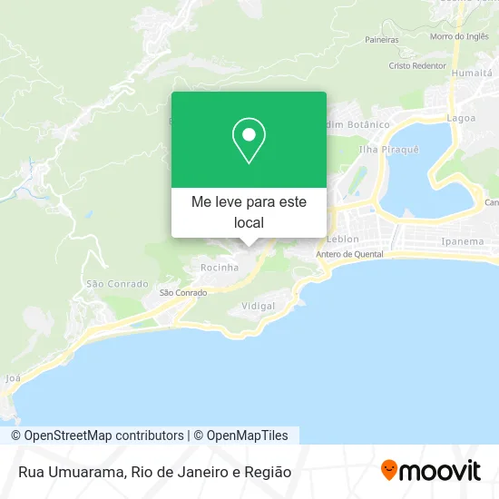 Rua Umuarama mapa