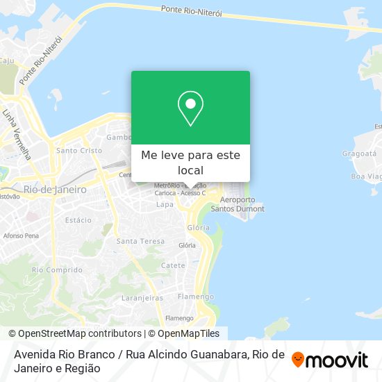 Avenida Rio Branco / Rua Alcindo Guanabara mapa