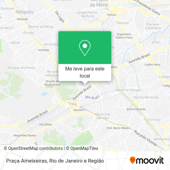 Praça Ameixeiras mapa