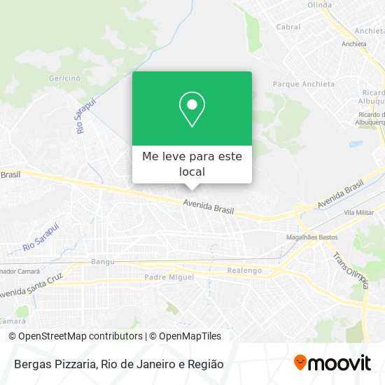 Bergas Pizzaria mapa