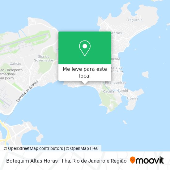 Botequim Altas Horas - Ilha mapa